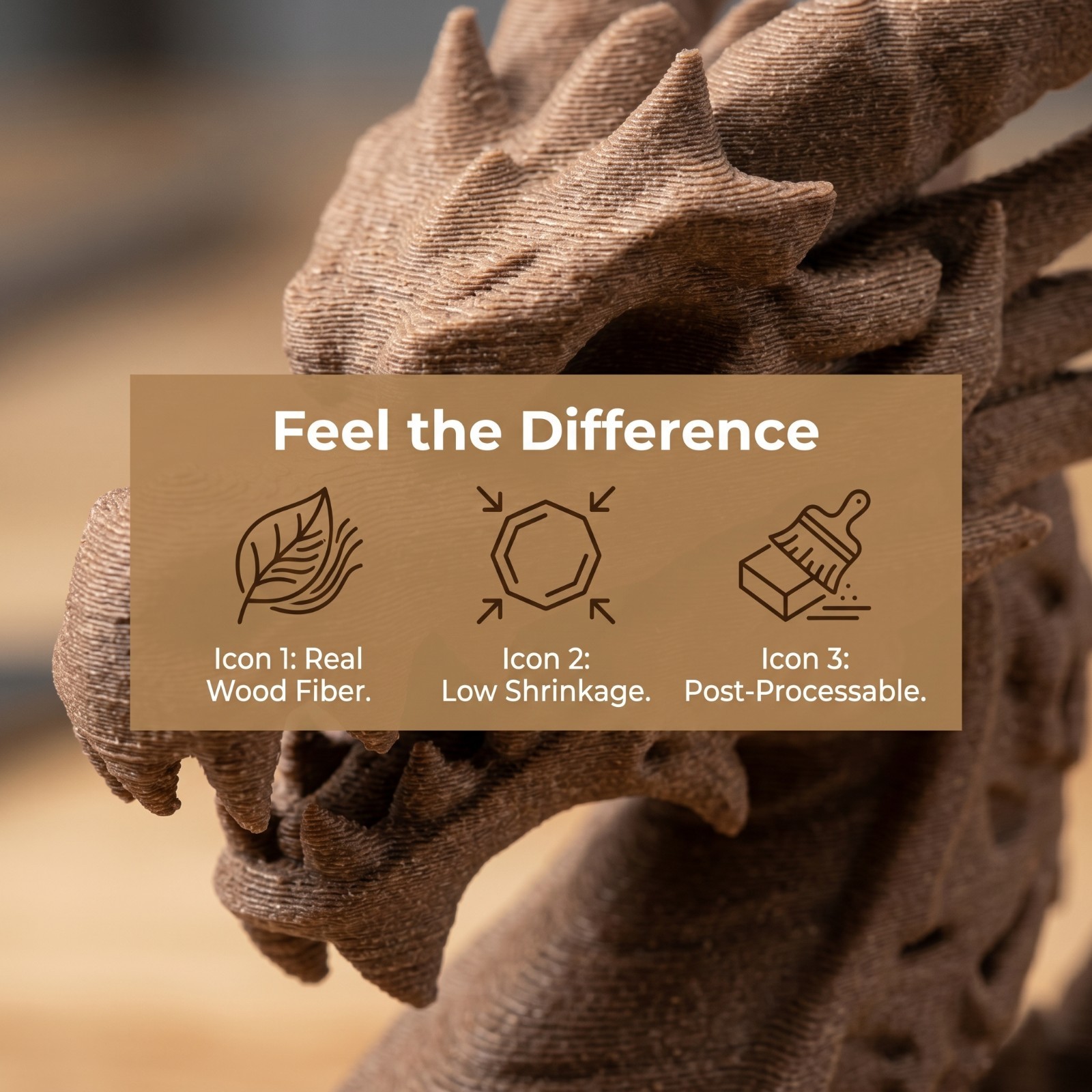 SUNLU Wood 250g*8 1.75mm Filament Wood PLA Filament 3D Printer Filament