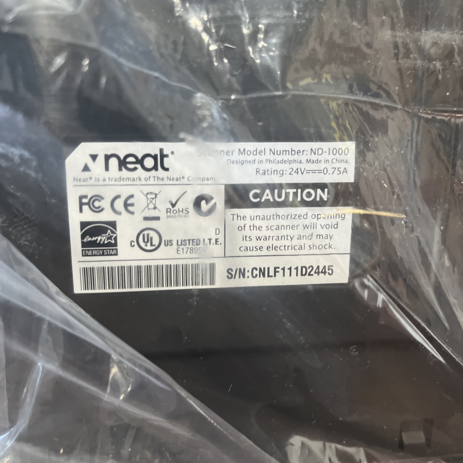 Neat Desk Neatdesk Desktop Document Receipt Scanner New Open/damaged Box