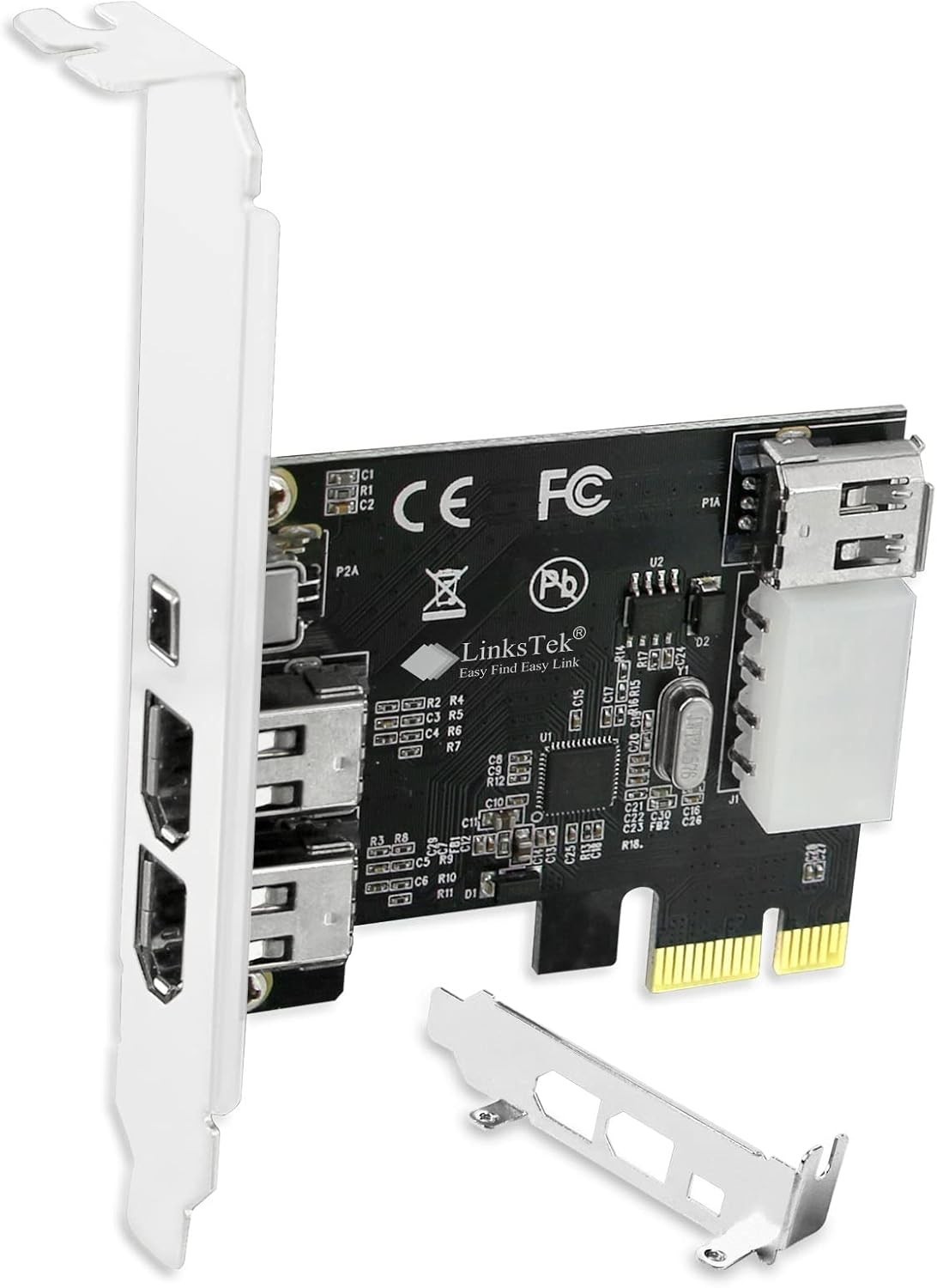 PCIE-1394A 4-Port FireWire Card for Fast 400Mbps Data Transfer & Legacy Devices