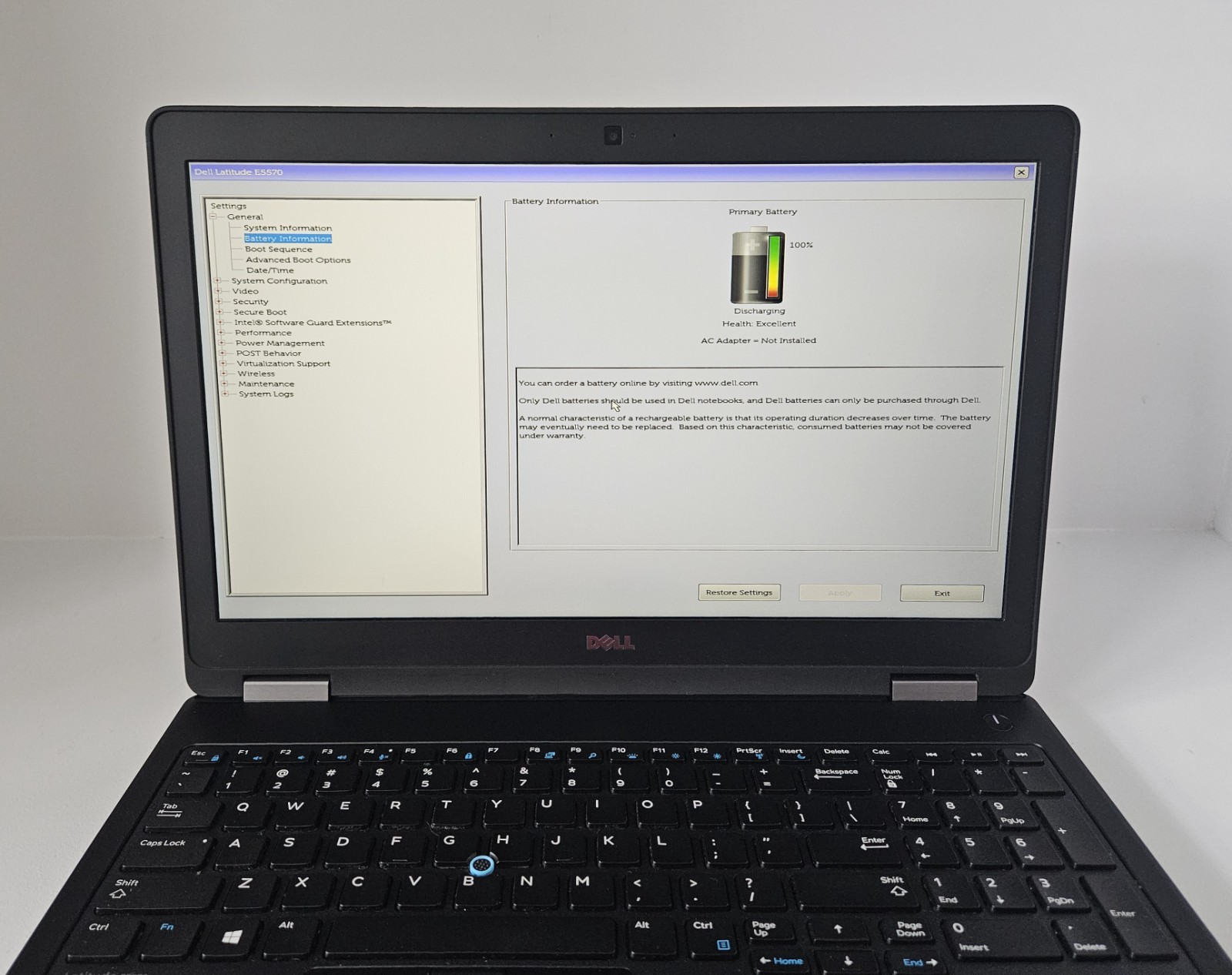 Dell Latitude E5570 Intel Core i5-6300U 2.4GHz 8GB RAM Wi-Fi Webcam No HD/SSD/OS