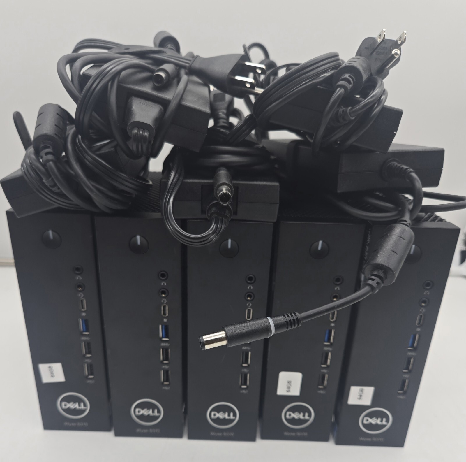 Lot of 5 Dell Wyse 5070 Extended Pentium J5005 128GB M.2 8GB DDR4 E9173-2GB W10