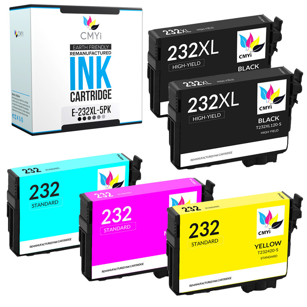232 and 232 XL Ink for Epson 232XL Fits XP-4200 XP-4205 WF-2930 WF-2950
