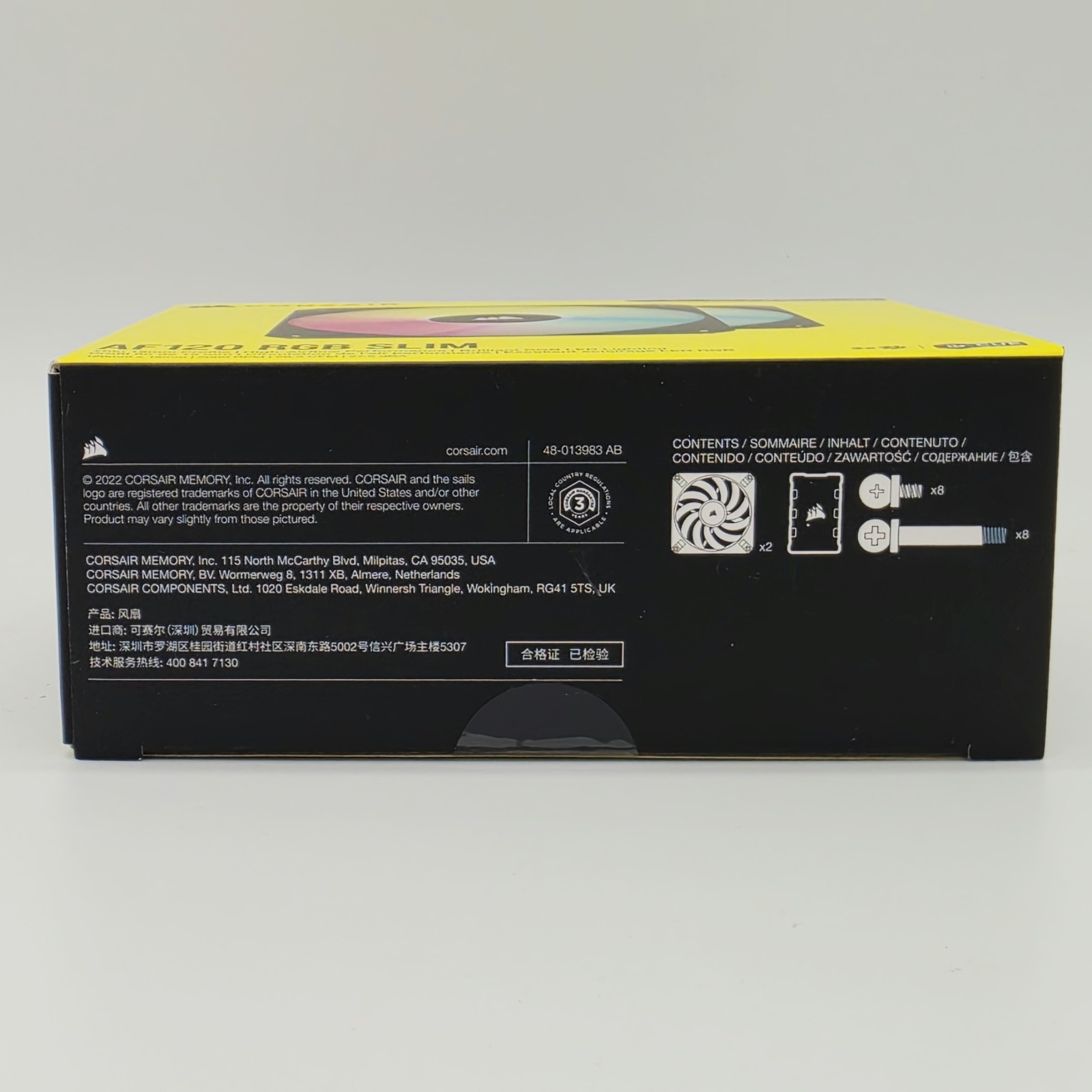 ✨ NEW/SEALED✨ Corsair ICUE AF120 RGB SLIM 120mm PWM Fluid Dynamic Bearing Fan