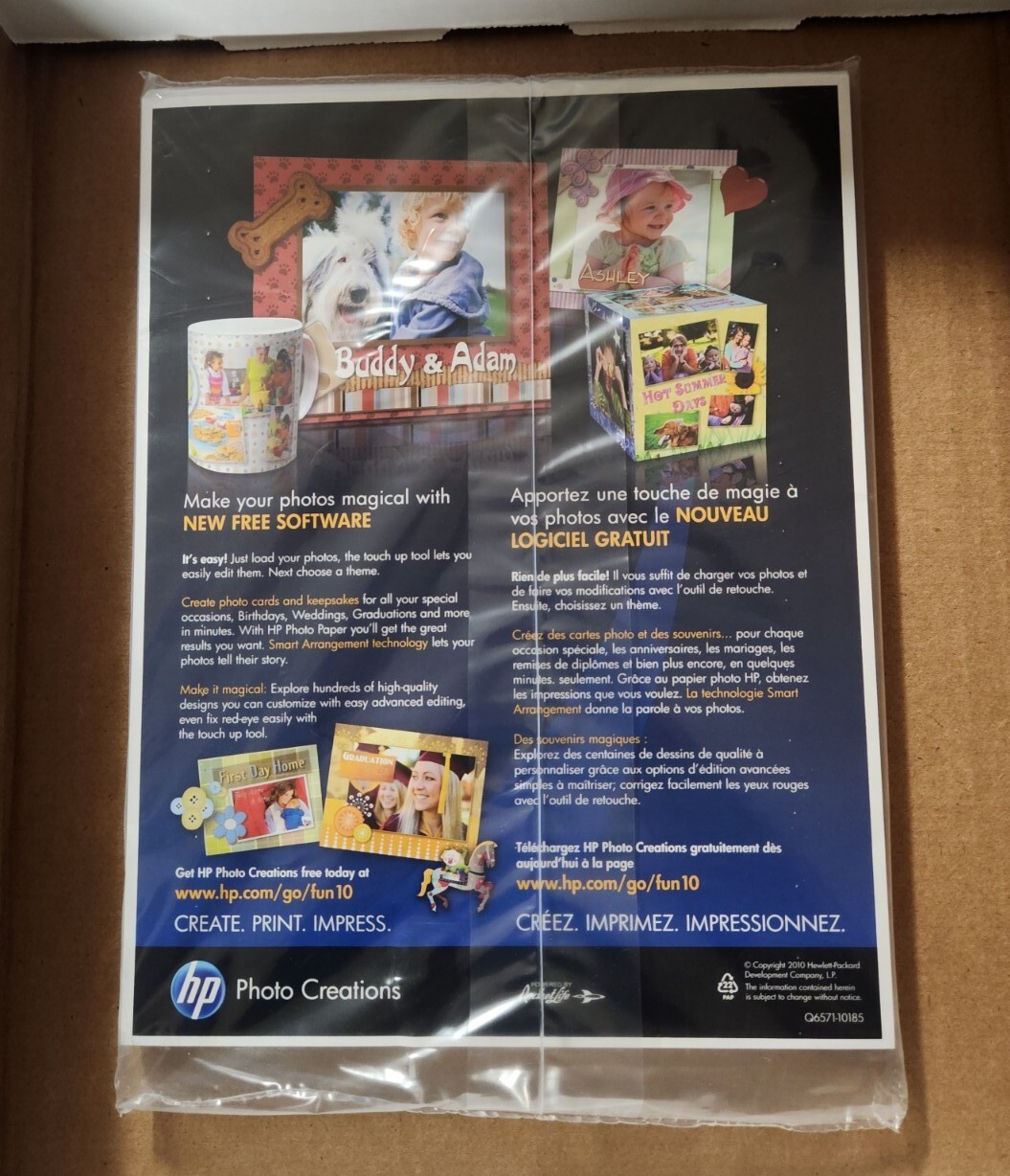 HP Premium Glossy Photo Paper C6979A 50 Sheets 10mil 8.5×11 Inkjet Printers