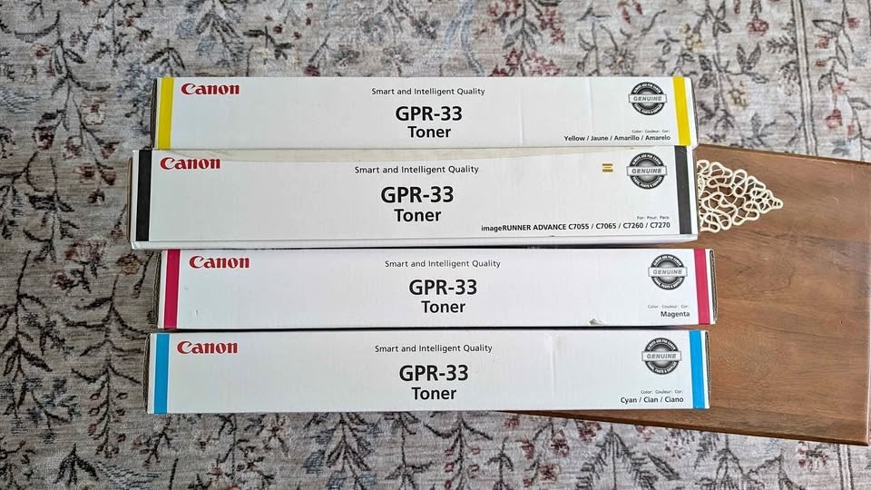 SET of 4! CANON GPR-33 OEM Black Cyan Yellow Magenta Toner Cartridges / SEALED