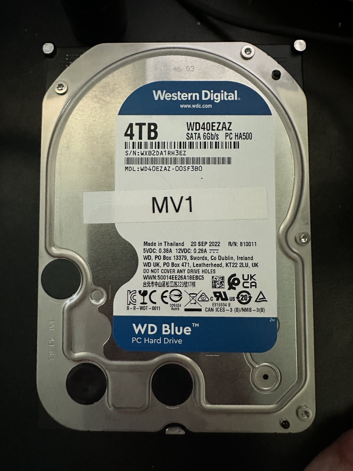 Western Digital Blue SATA III 4TB Internal Hard Drive WD40EZAX