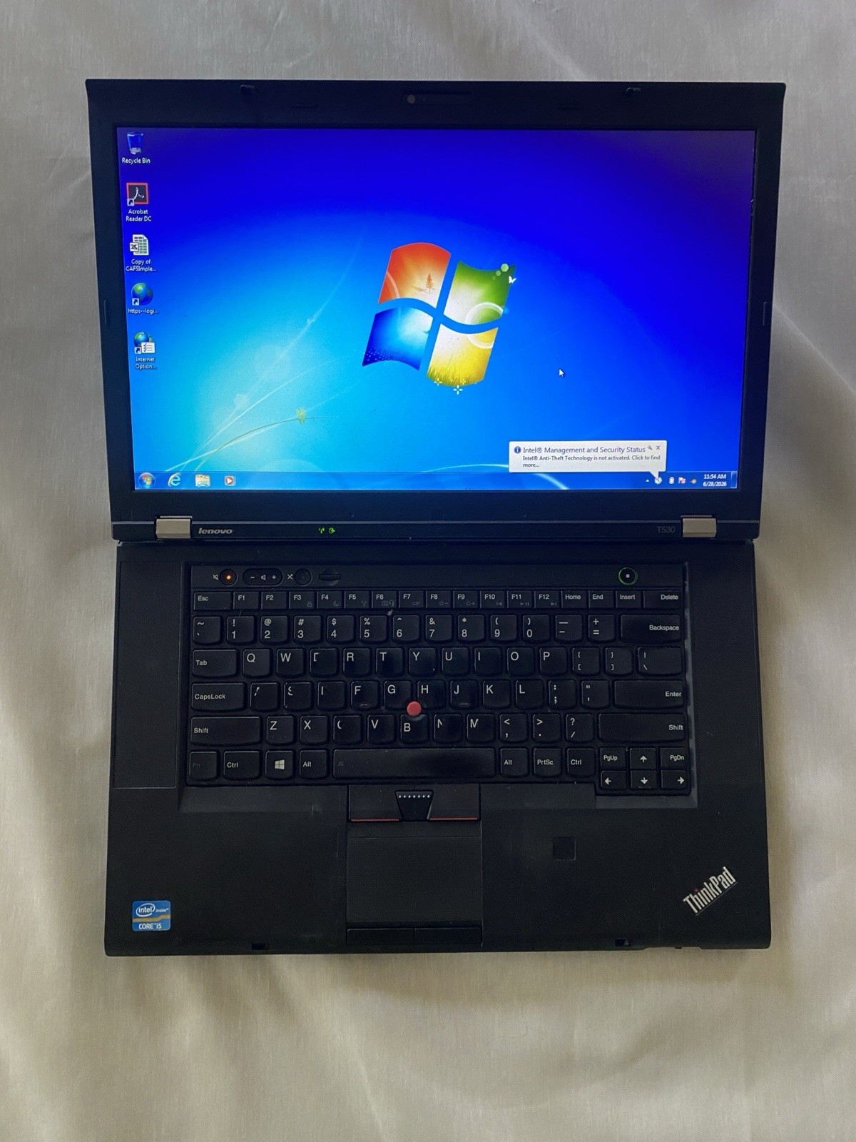 ThinkPad T530 Core i5-3230M 8GB RAM 450GB WIN 7 Pro