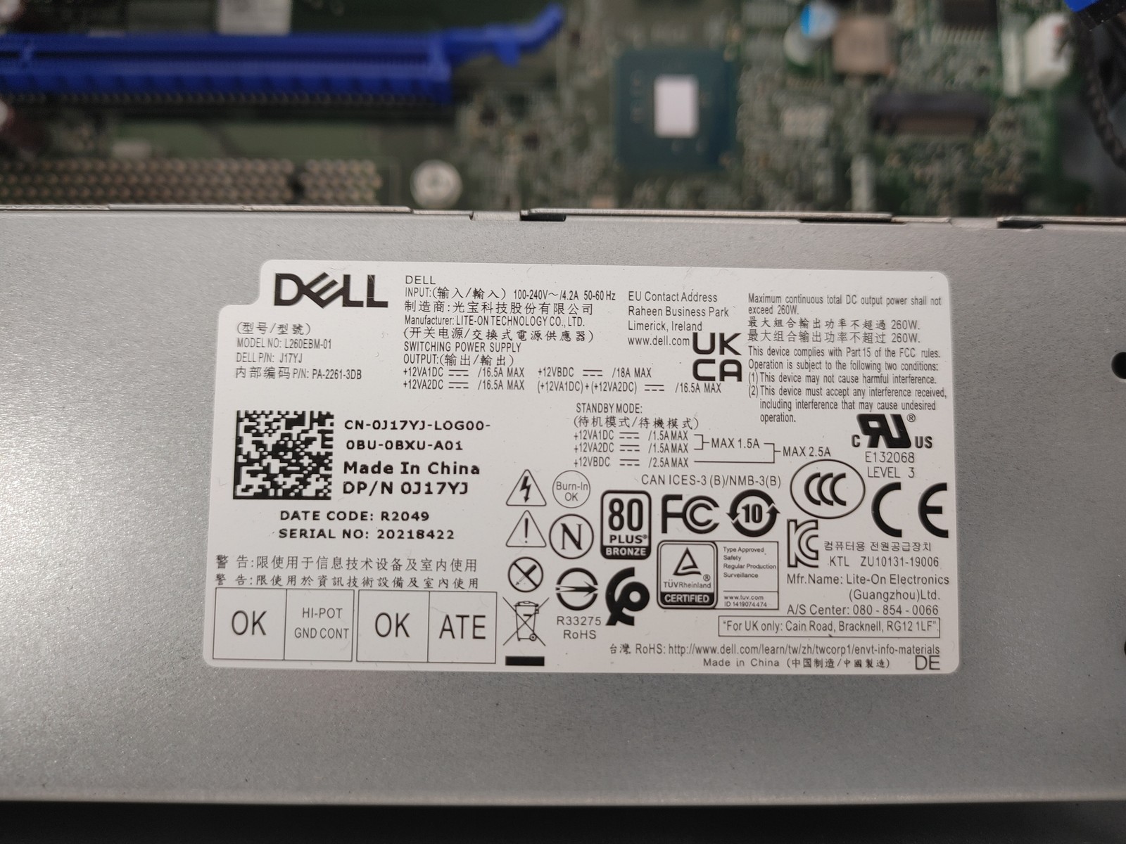 Dell OptiPlex 3080 Tower Core i5-10500 3.10 GHz 8 GB DDR4 256 GB NVMe Windows 11