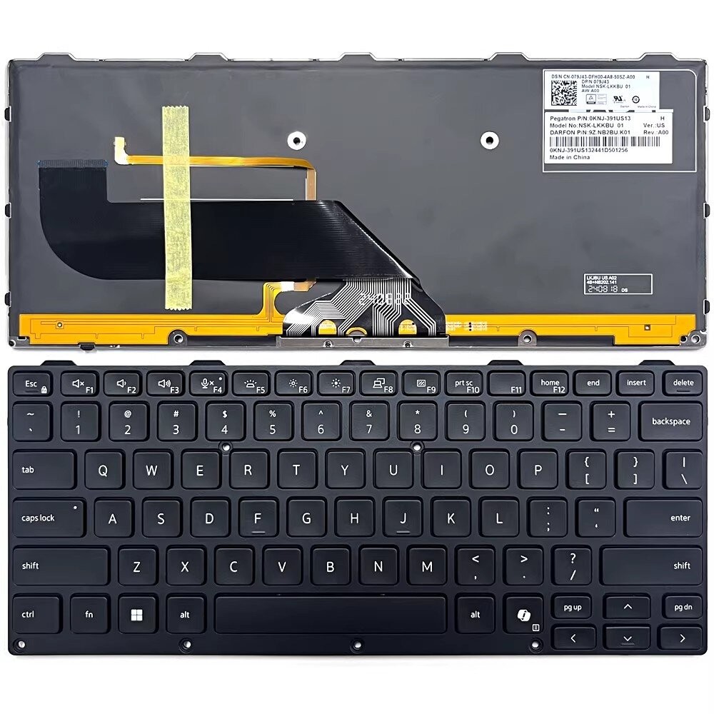 New DELL Pro Rugged 13 RA13250 / Pro Rugged 14 RB14250 US Keyboard RGB Backlit