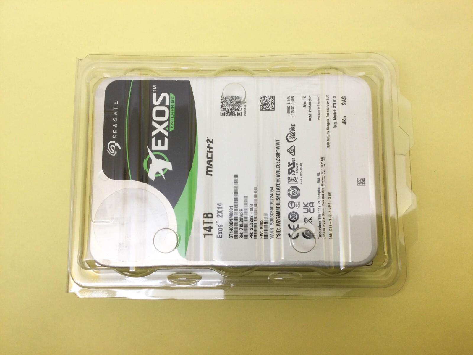 Seagate Exos 2X14 14TB 7.2K SAS 12Gbps MACH.2 3.5in 4Kn HDD ST14000NM0001