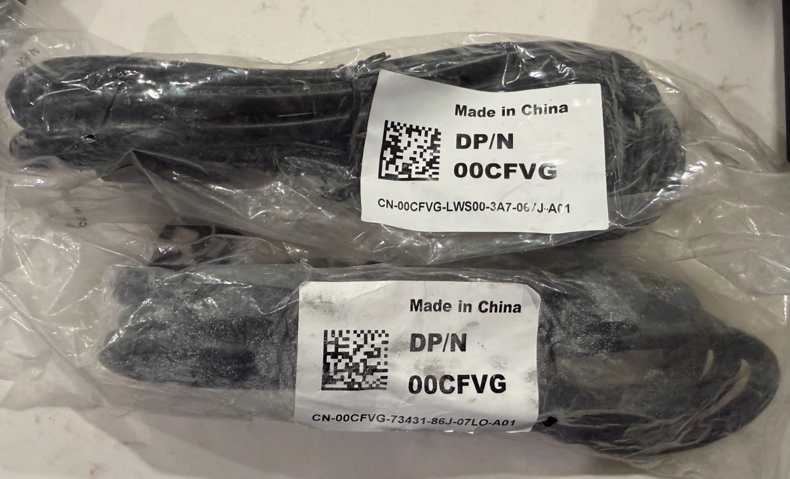 Lot of 2 – 6′ Server Cable Power cable cord C13/C14 PDU Style 6ft/2m Dell 0CFVG