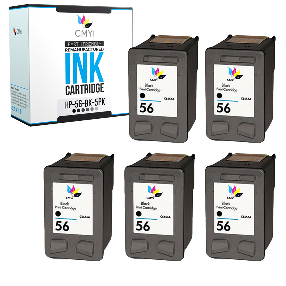 Black Color Ink for HP 56 and HP 57 Cartridges 56 and 57