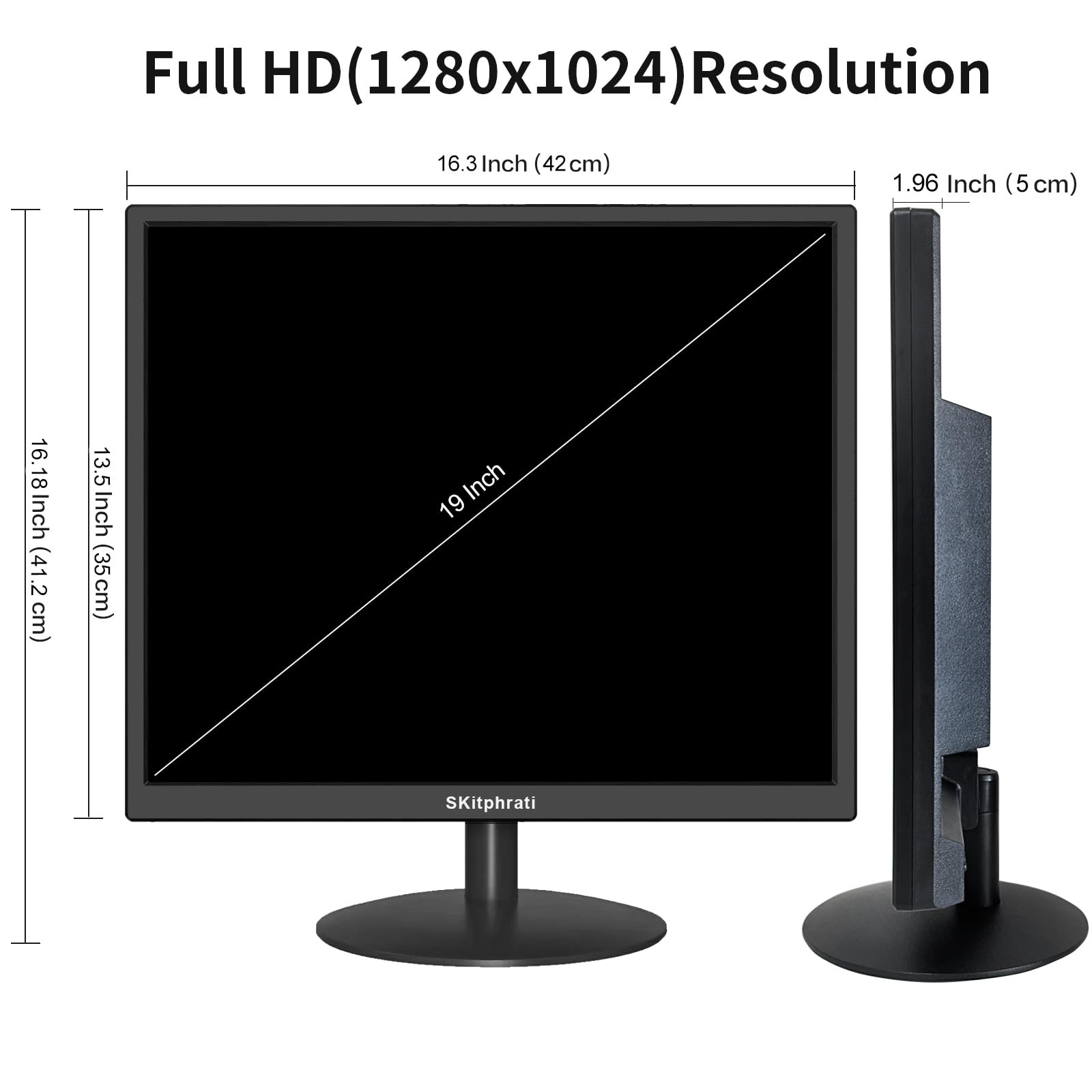19″ Monitor Square Monitor 1280 X 1024 with 45% 19 inch 5:4 Monitor(19 INCH)