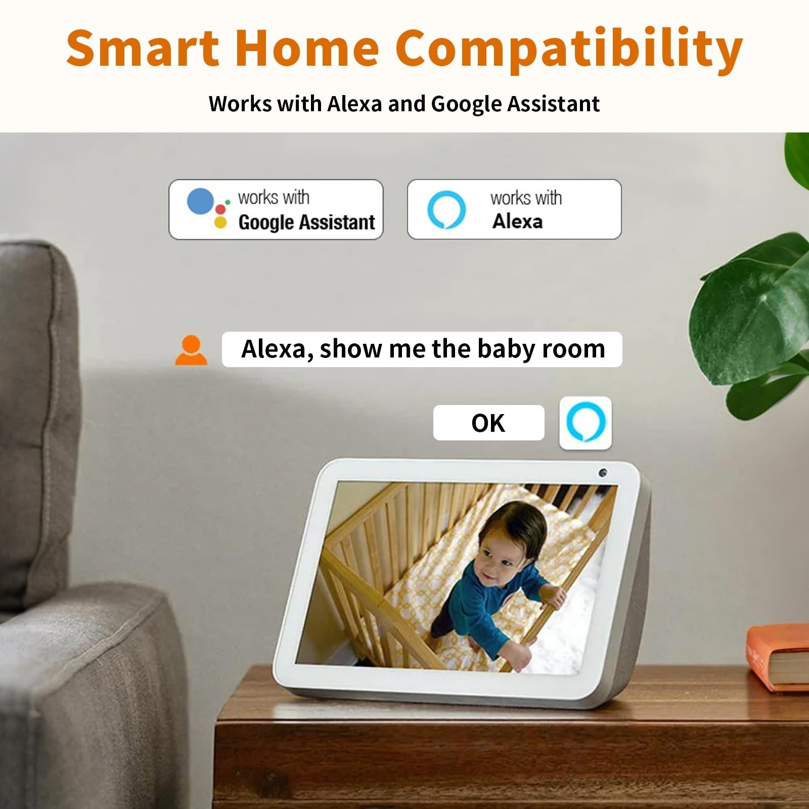 5G Indoor Camera for Home Security, 2K Security Camera, Pet/Baby/Dog Camera with