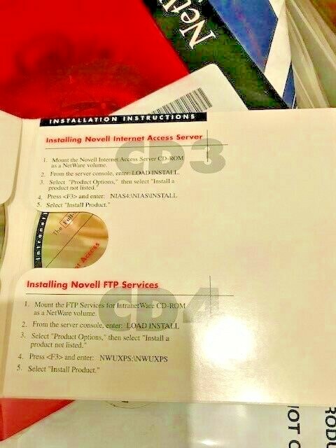ULTRA RARE SEALED NOVELL NETWARE 4.11 WITH ALL BOOKS AND CD – NONE ON EBAY RM4