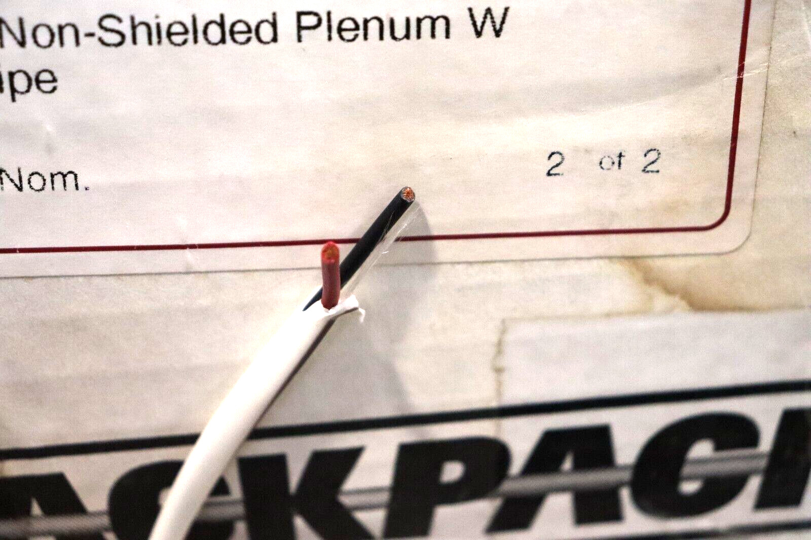 Smartwire 16AWG 2 Conductor Non-Shielded Plenum, Item # 441367-S Cable