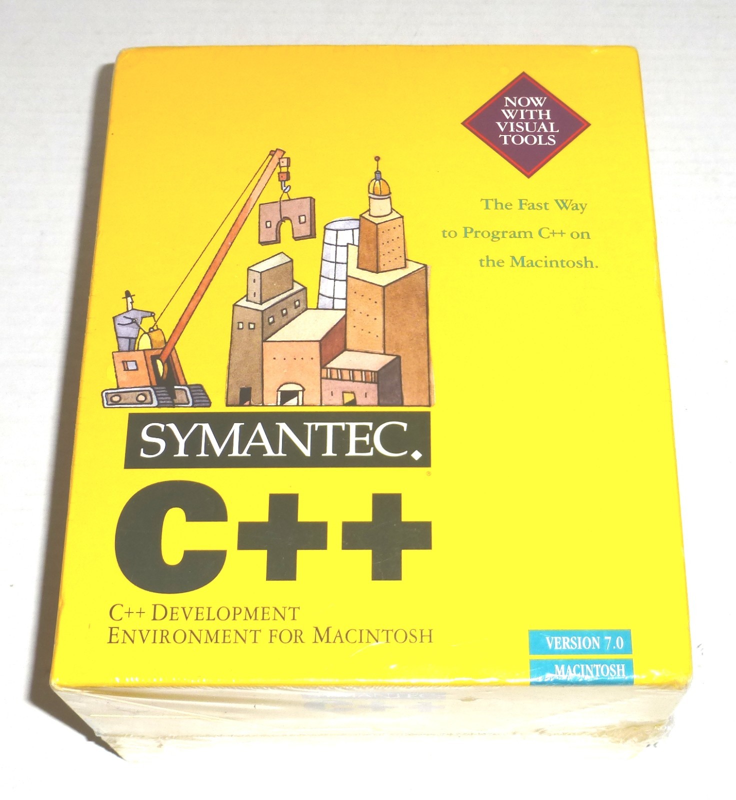 VTG Symantec C++ Version 7.0 Macintosh C++ Development Retail Box NEW, Sealed