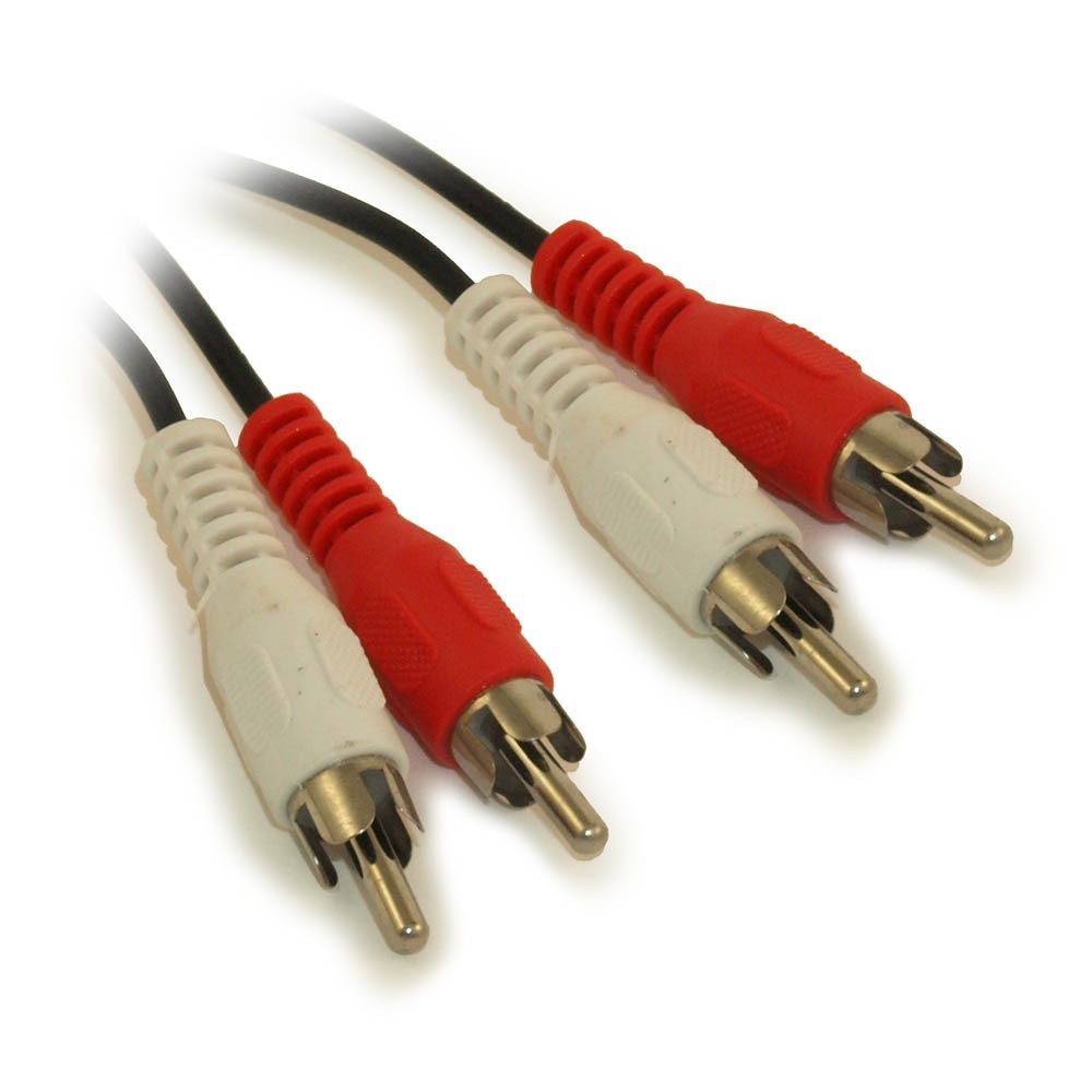 12ft 2 Wire RCA Audio Cables Male/Male (General Duty)