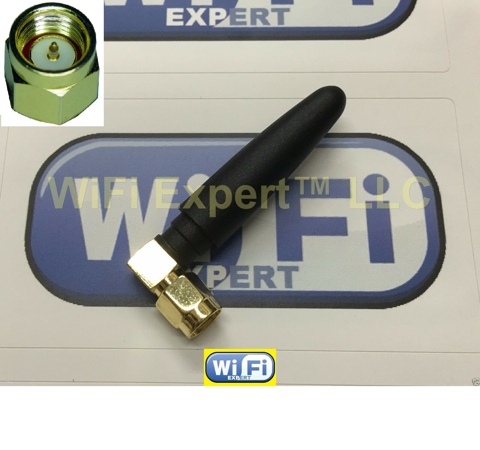 New 1dbi 2″ Angle 900MHz Band Antenna SMA Male Angle connector