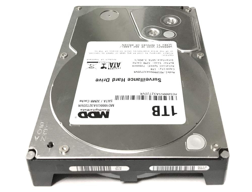 MaxDigitalData 1TB 32MB Cache 7200PM SATA 3.0Gb/s 3.5inch Internal Surveillan…