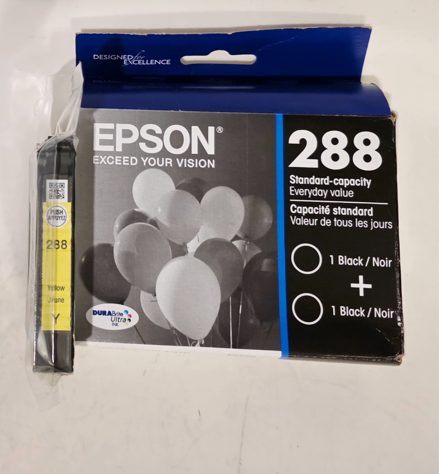 Genuine Epson 288 Black Ink Cartridges (T288120-D2) Pack Of 2 Yellow 06/2027