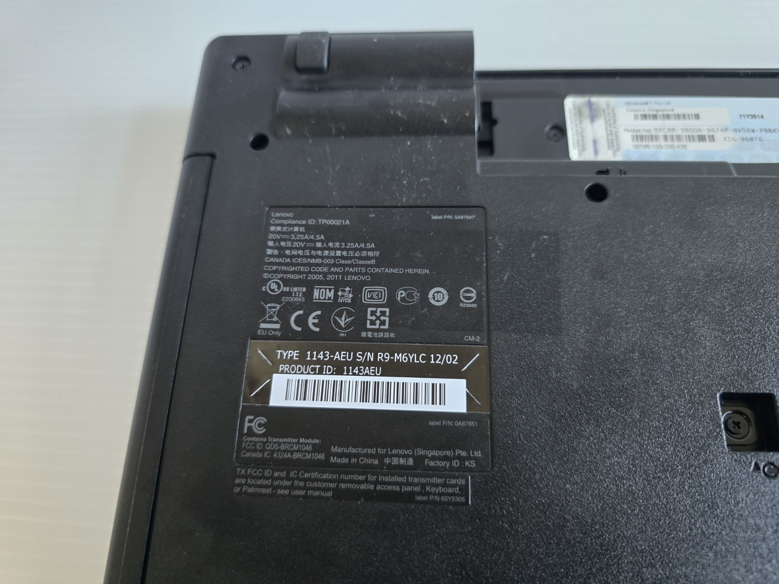 Lenovo ThinkPad E520 Laptop i3-2350M 4GB RAM 500GB HDD Win7 Pro No Batt/Charger