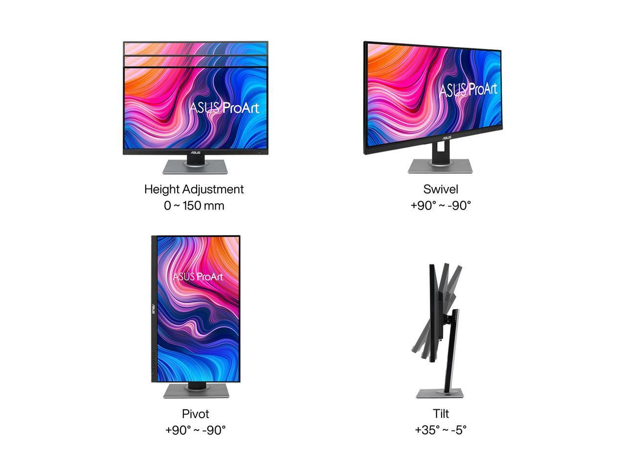 ASUS ProArt Display 27″ 1440P Monitor (PA278QV) – QHD (2560 x 1440), 100% sRGB/R