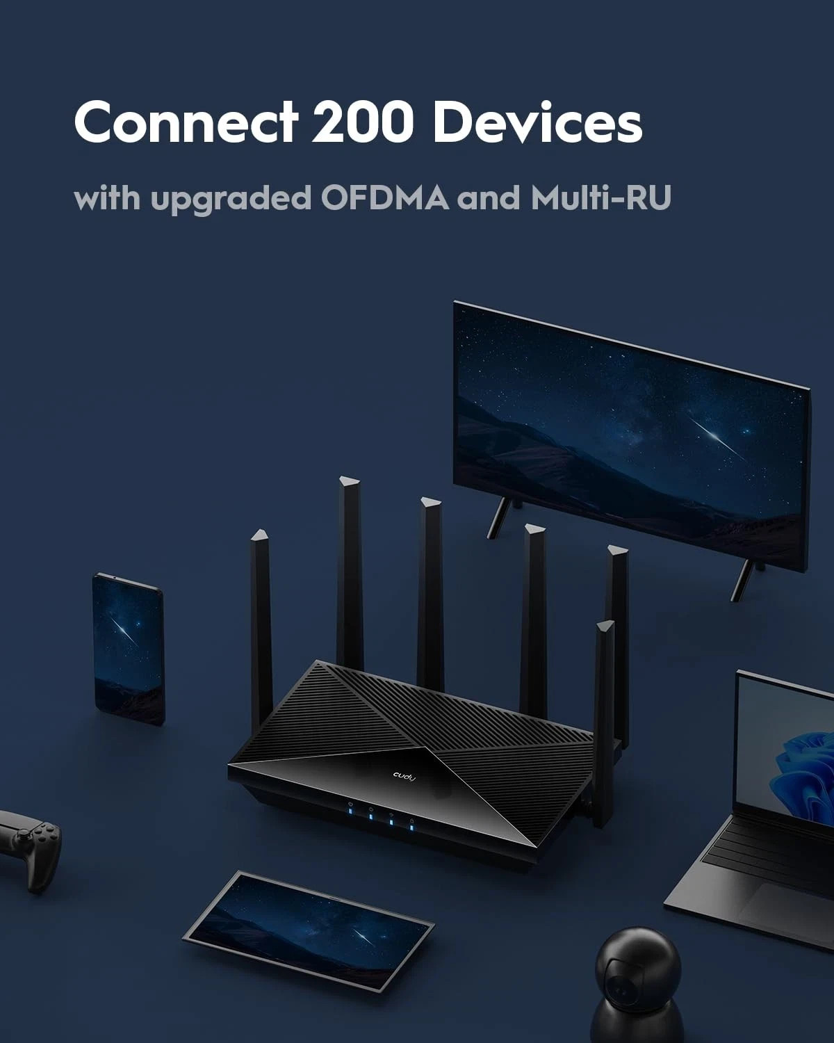 Tri-Band WiFi 7 BE11000 Router, 6-Stream 10 Gbps, 4 × 2.5G Ports, Up to 11000…