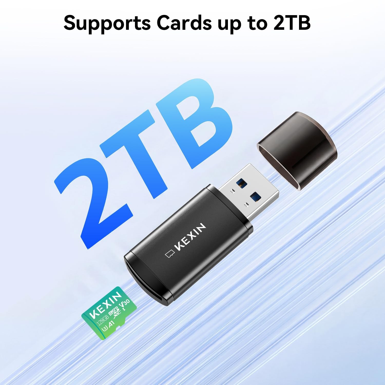 SD Card Reader USB 3.0 Micro SD Card Reader Plug and Play 5Gbps Speed SD Card…