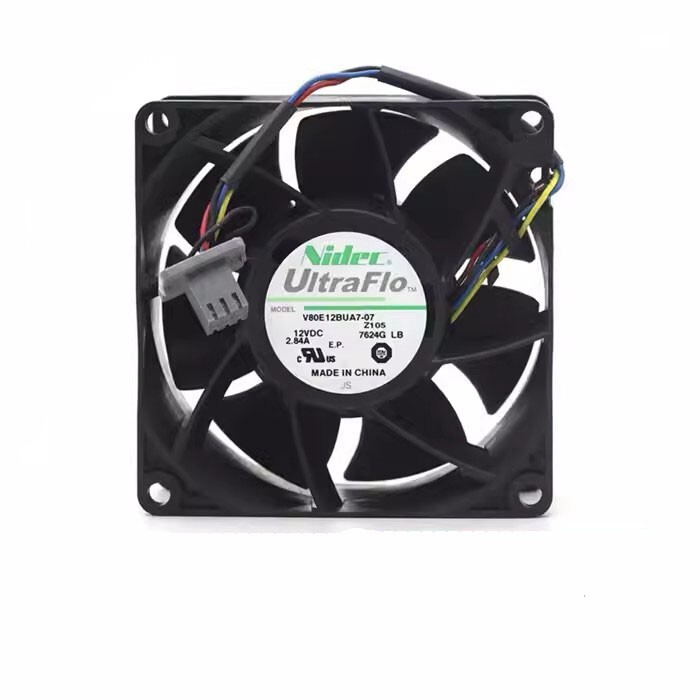 Nidec V80E12BUA7-07 DC12V 2.84A 8CM Server Cooling Fan