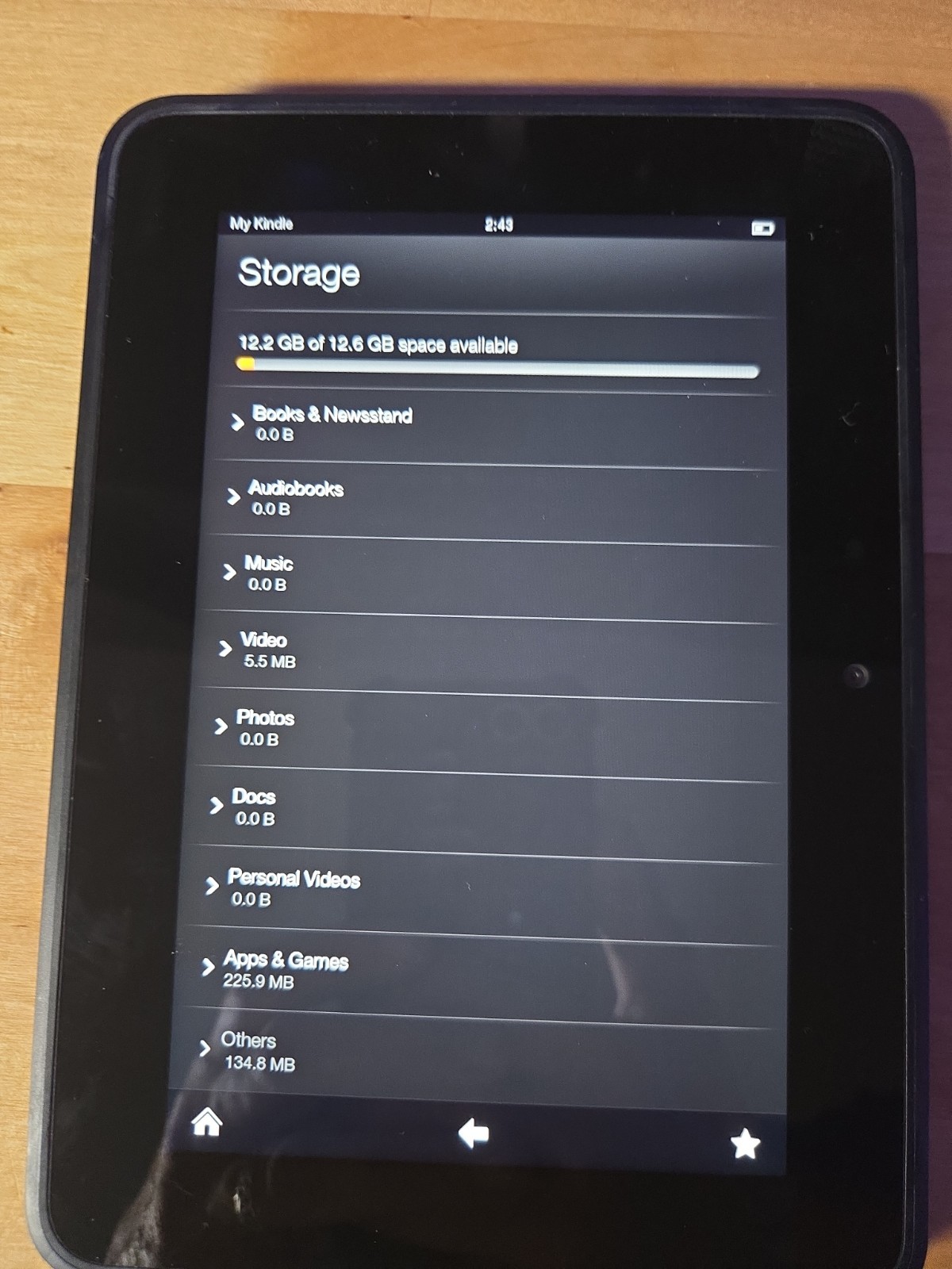 Amazon Kindle Fire HD 7 (2nd Generation) 16GB, Wi-Fi, 7in – Black TESTED WORKS