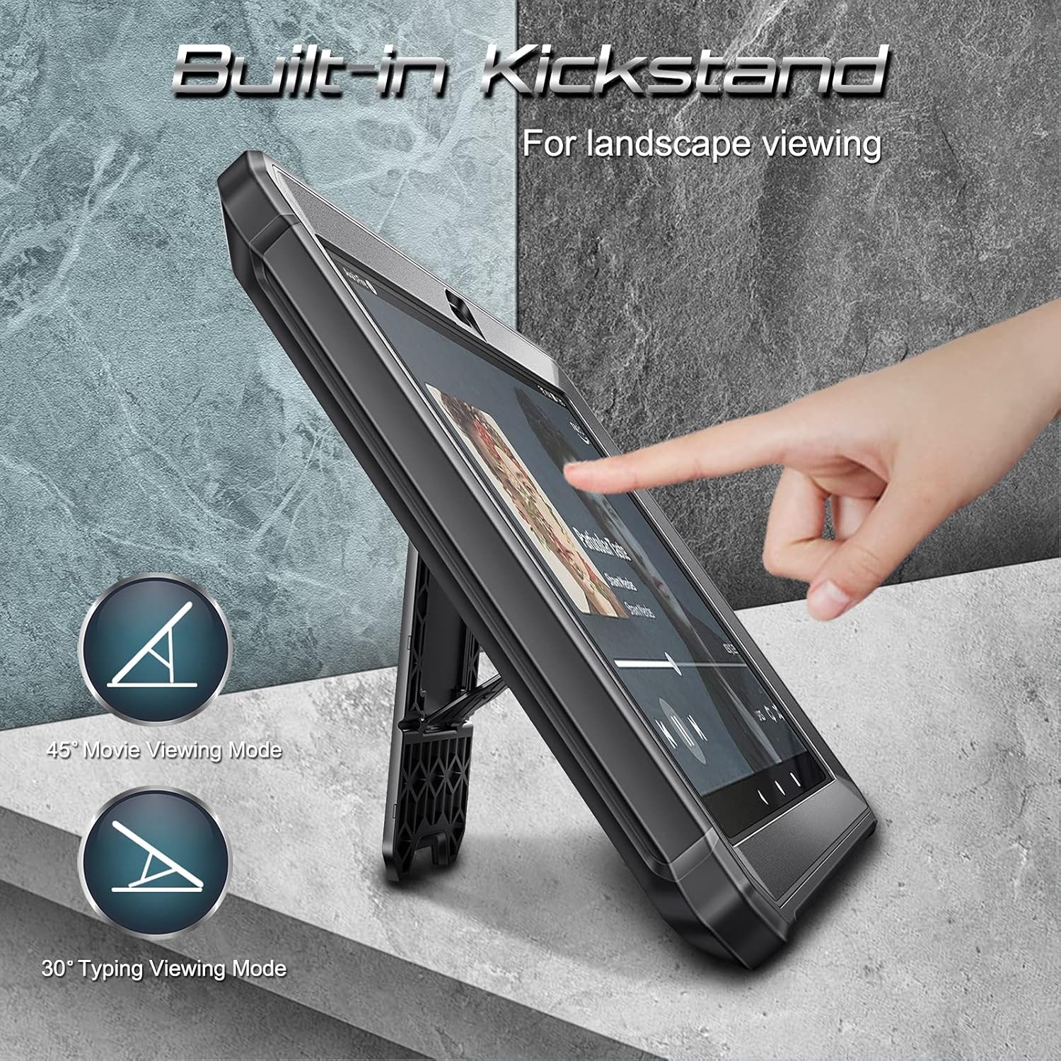 For Amazon Fire HD 10 / 10 Plus 11th Gen 2021 Tablet Case Hybrid Kickstand Cover