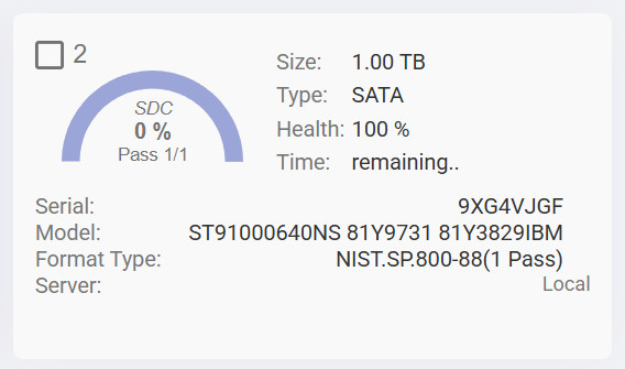 IBM 81Y9731 1TB 7.2K SATA 2.5in 6Gbps Hot-Swap HDD 9RZ168-039 w/IBM Caddy
