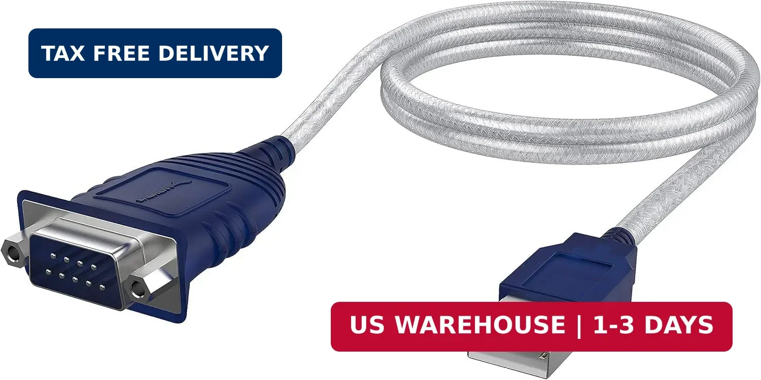 USB to RS232, USB Serial Adapter with FTDI Chipset,Usb 2.0 to Male DB9 Serial Ca