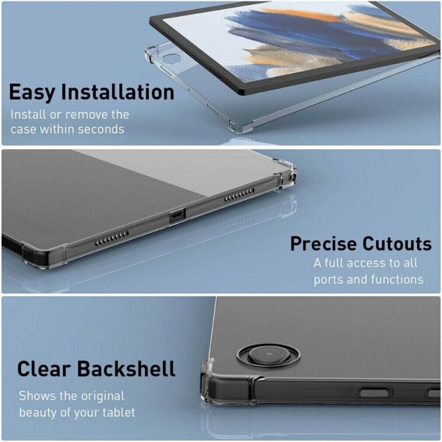 Case Cover For Samsung Galaxy Tab A7 Lite 8.7″/ S6 Lite 10.4″ / A 8.0″ / A 10.1″