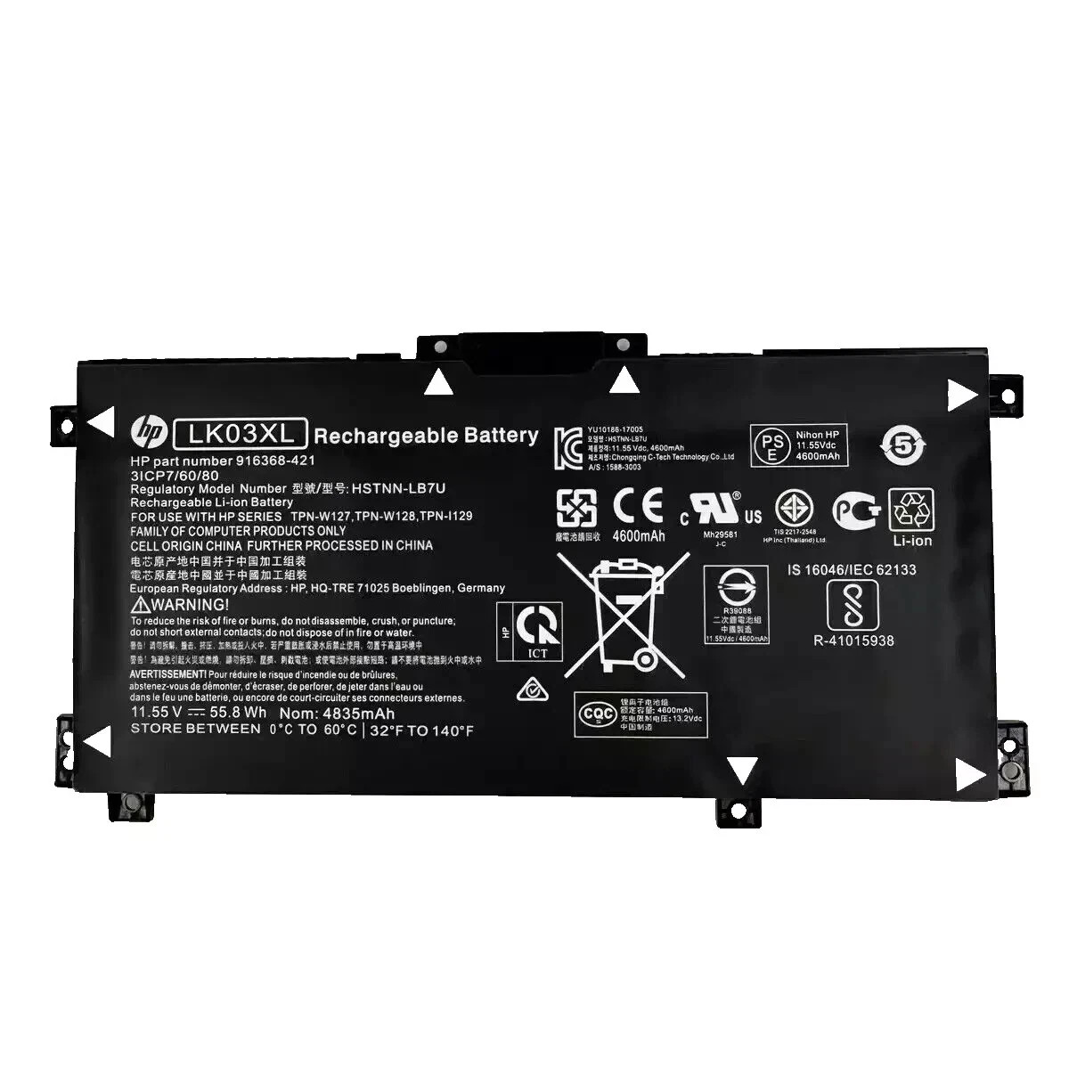 Genuine LK03XL Battery For HP ENVY X360 15-BP 15M-BQ 17M-CE 17-BW L09281-855 OEM