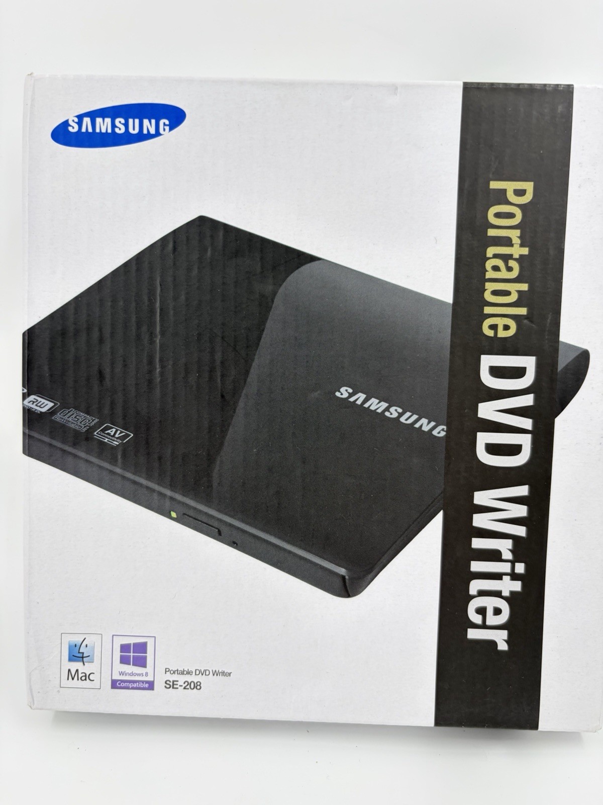 Samsung Portable External USB DVD Writer SE-208 DB ~ NEW, Open Box