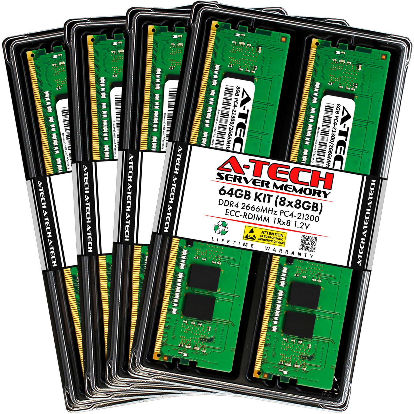64GB 8x 8GB PC4-2666 RDIMM Supermicro 4028GR-TRT2 F628R2-FC0+ Memory RAM