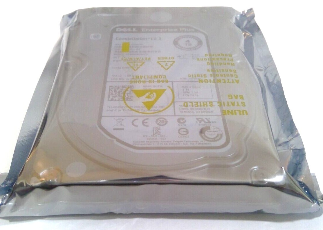 Dell Enterprise Plus 4TB 7.2K 6Gb/s SAS 3.5″ HDD ST4000NM0023 DRMYH Health 100%