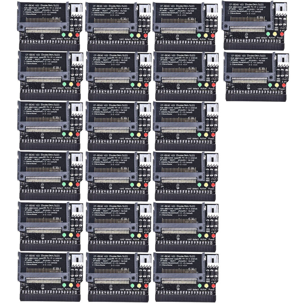20X Compact Flash CF to 3.5 Female 40 Pin IDE Bootable Adapter Converter Cards