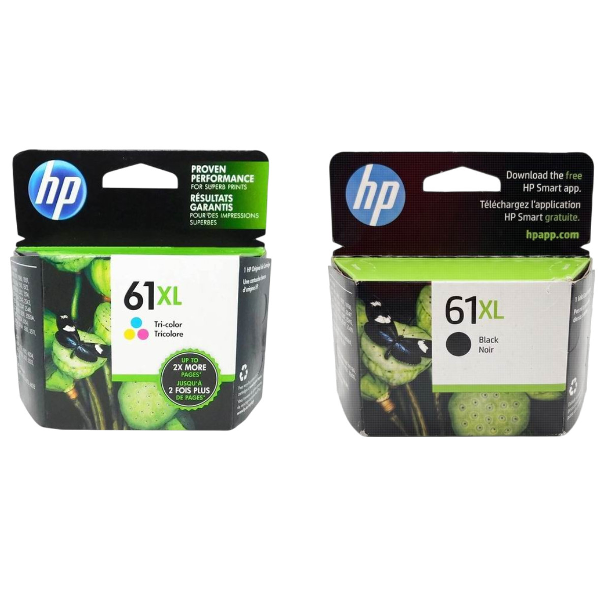 HP 61XL Black & Color High Yield Ink Cartridge – CH563WN CH562WN New Original