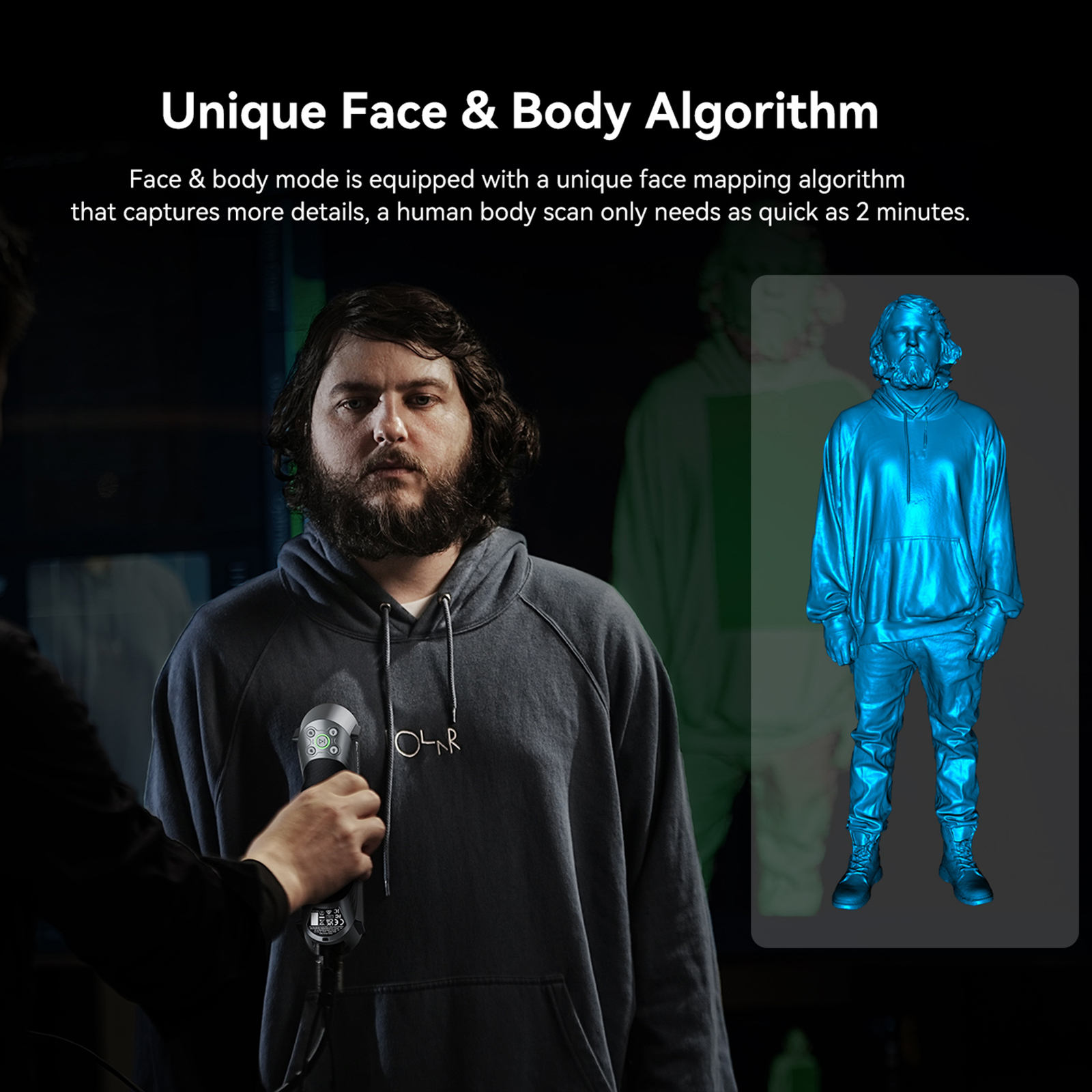 Creality CR-Scan Raptor 3D Scanner Handheld 60FPS 24Bit Full-Color Scanning P2Y6