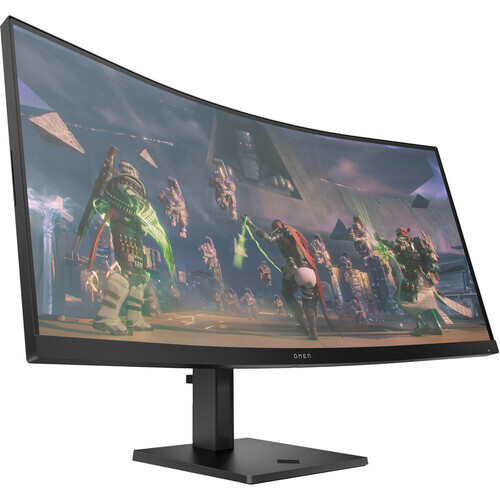 HP OMEN 34C 34″ WQHD 3440×1440 165Hz VA Curved Gaming Monitor Freesync Speakers