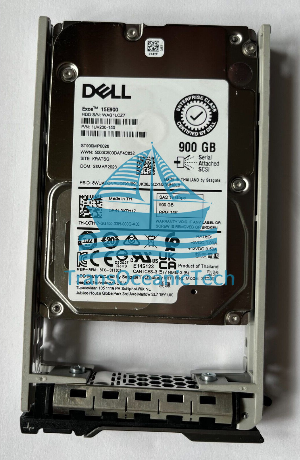 DELL XTH17 SEAGATE ST900MP0026 900GB 2.5″ 12Gbps 15K SAS HDD Hard Drive 0XTH17