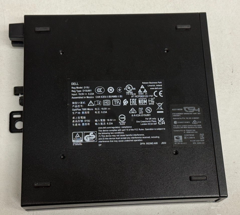 Dell OptiPlex 7000 USFF (i5-12500T – 16GB RAM – 256GB SSD – Win11Home)