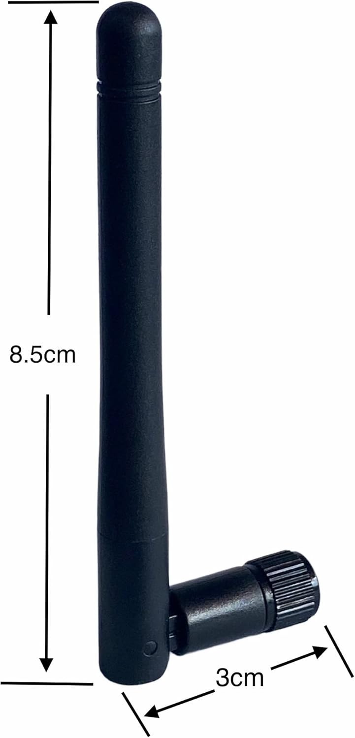 2-Pack Dual Band WiFi 2.4GHz 5GHz 5.8GHz 3dBi MIMO RP-SMA Male Antenna for Wi…