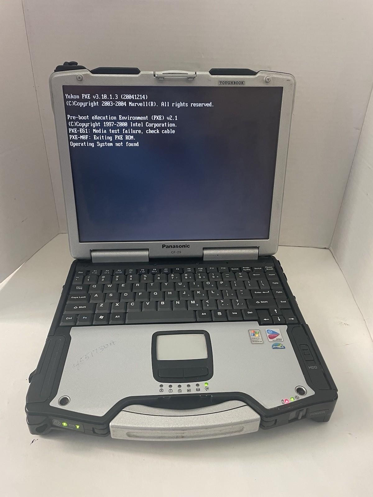 PANASONIC CF 29 Toughbook Laptop 1.60GHz Pentium M 512MB RAM NO HDD FOR REPA