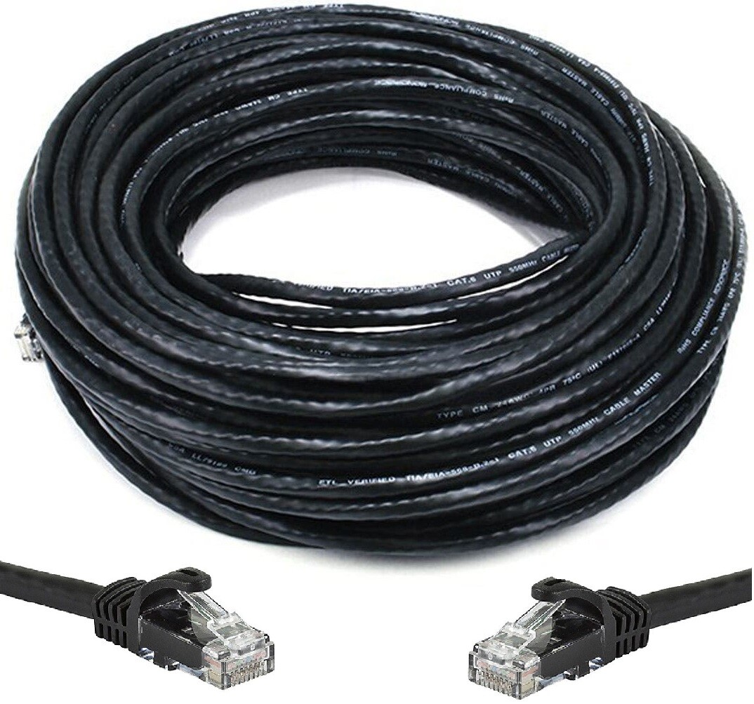 200 FT CAT6 Outdoor Waterproof Direct Burial UV Resistant Network Cable Open-Box