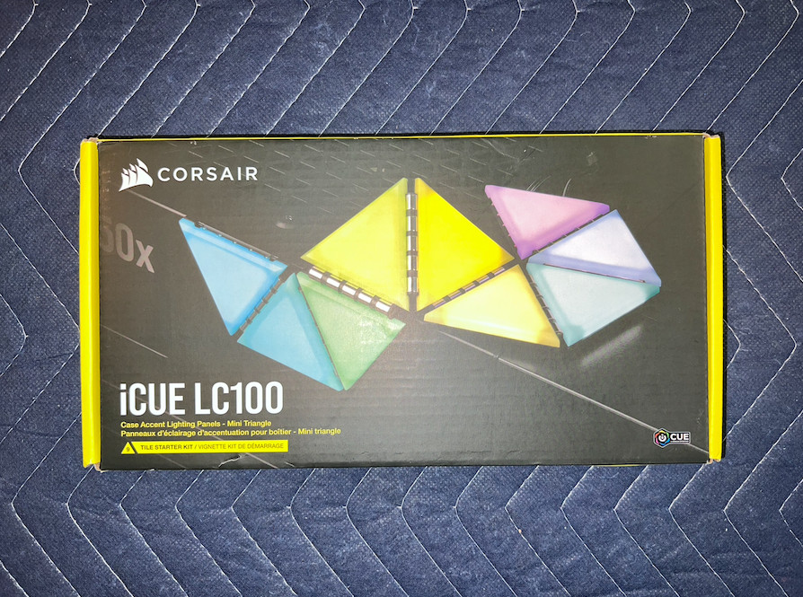 Corsair iCUE LC100 Case Accent Mini Triangle Lighting Panels 9x Tile Kit – NEW