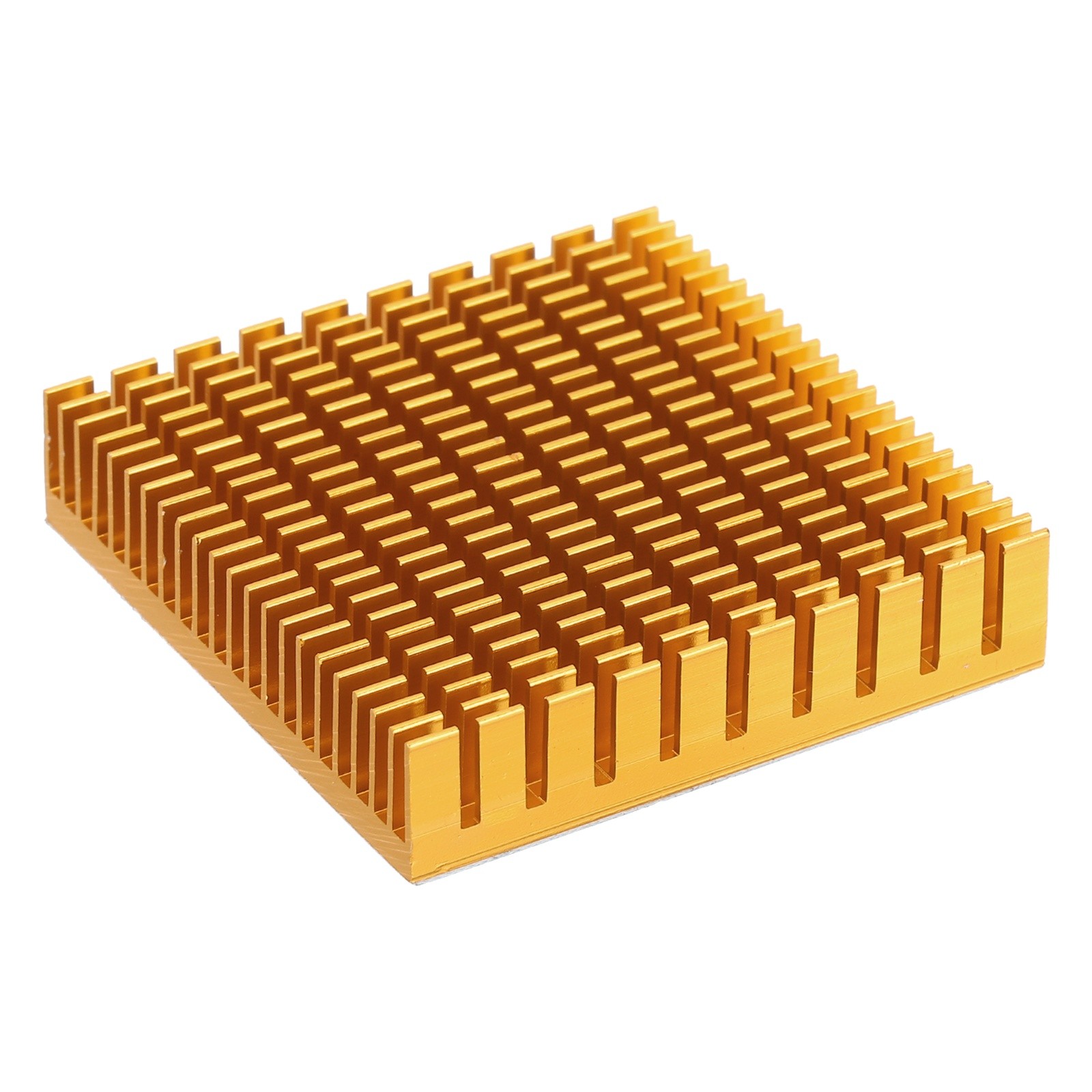 Heatsink 50x50x11mm Aluminum Heat Sink with Thermal Blue Sticker Gold